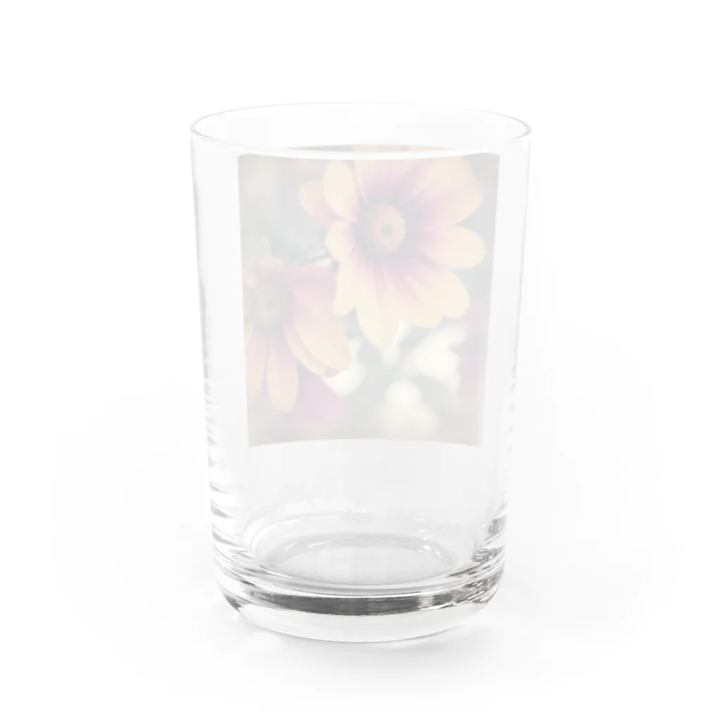 rocco48のフラワーパワーグラフィック Water Glass :back