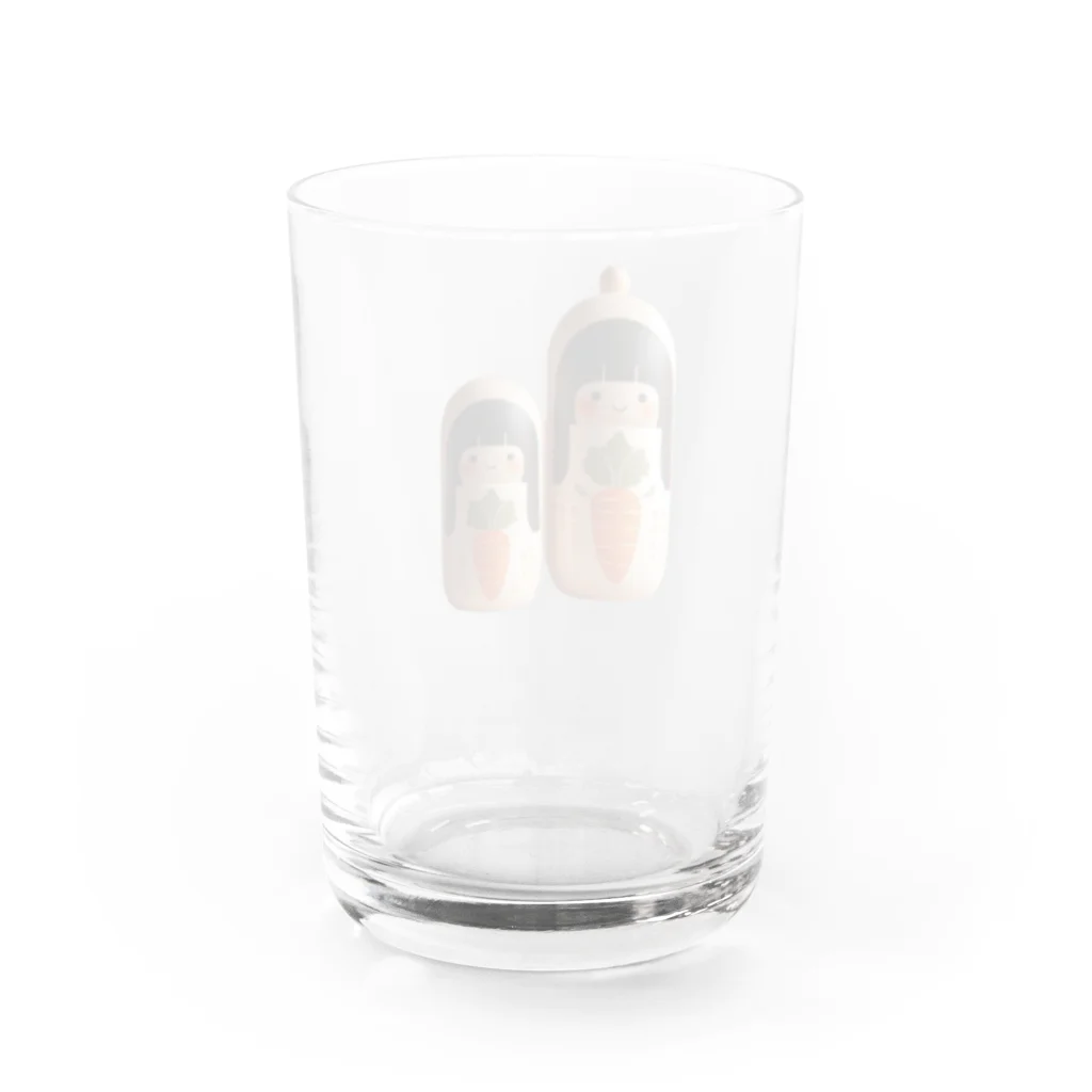 itanki3のにんじんこけし Water Glass :back