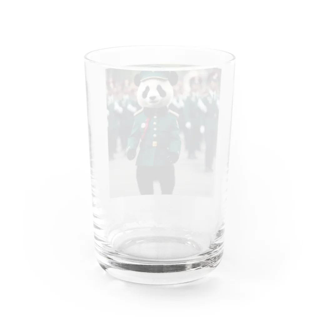 Blue Linksのパンダ軍曹 Water Glass :back