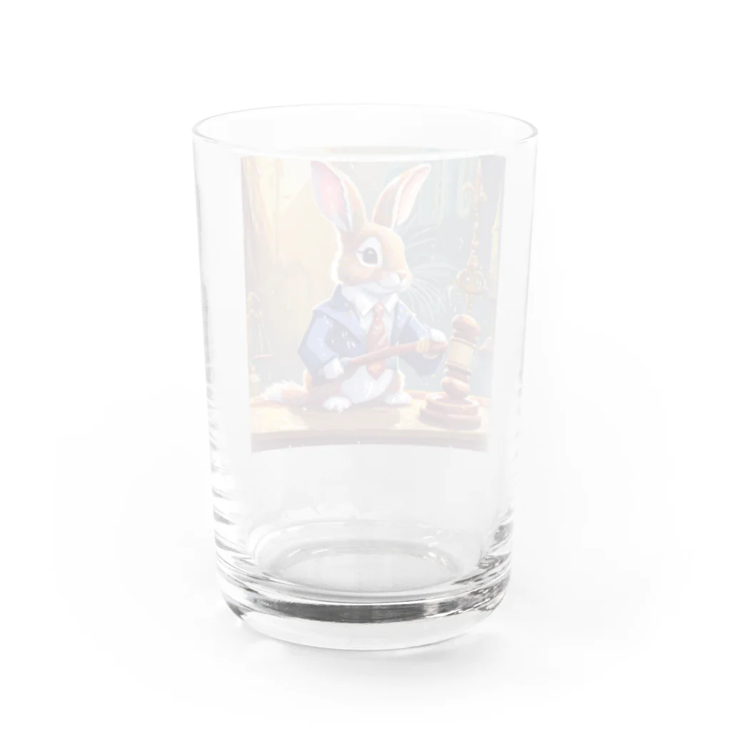 うさぎやの裁判官のうさぎ3 Water Glass :back