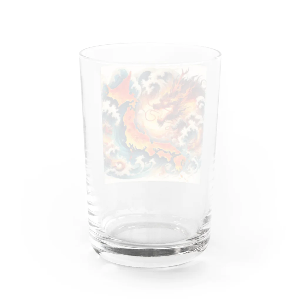 paradiamの激しい風が振る中、ひたむきに突き進む日本の魂。 Water Glass :back