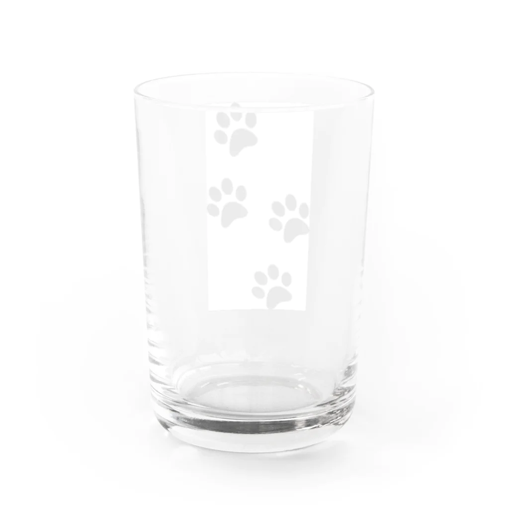 chyoko_chyokoの猫の足跡🐾 Water Glass :back