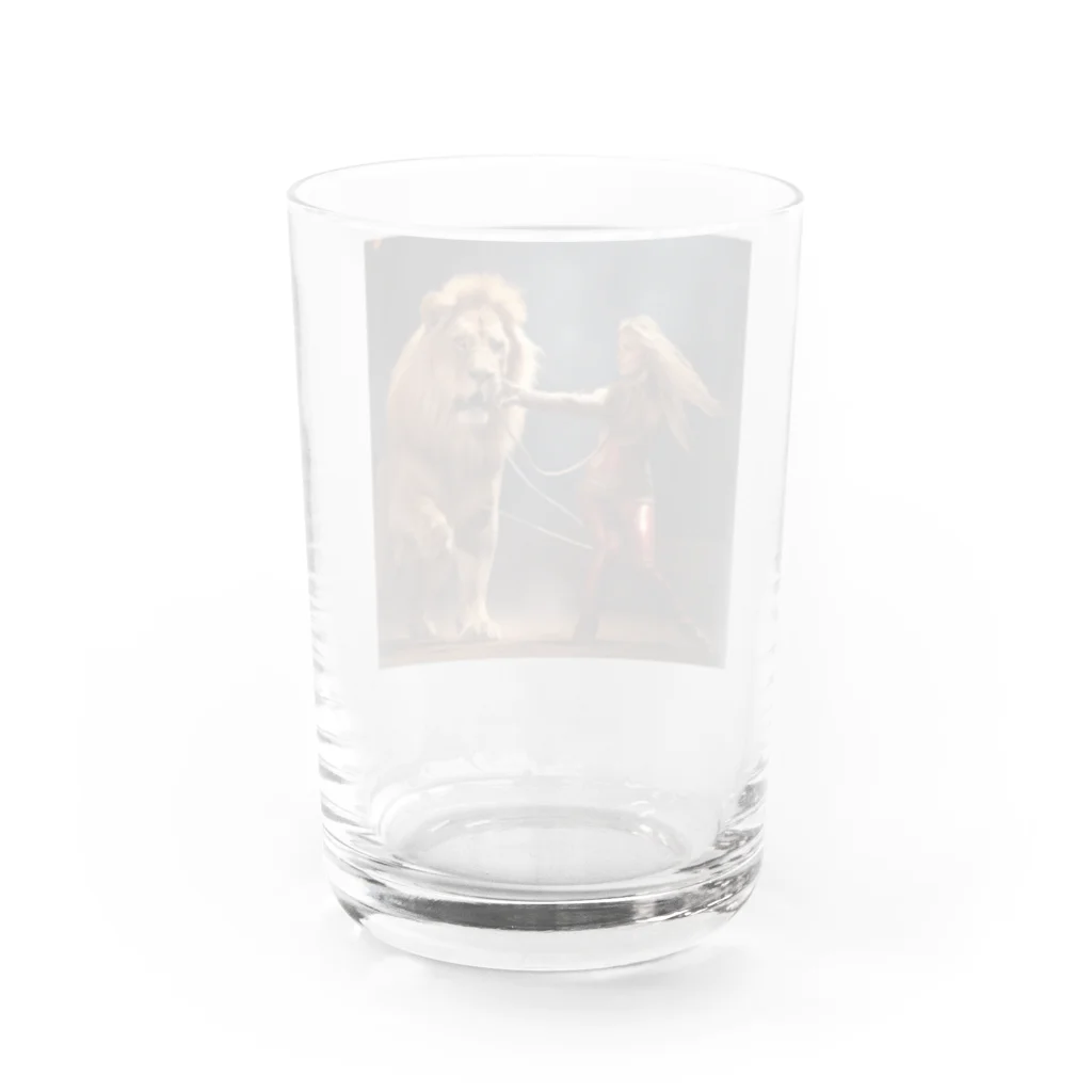 AQUAMETAVERSEのライオンの調教師　なでしこ1478 Water Glass :back