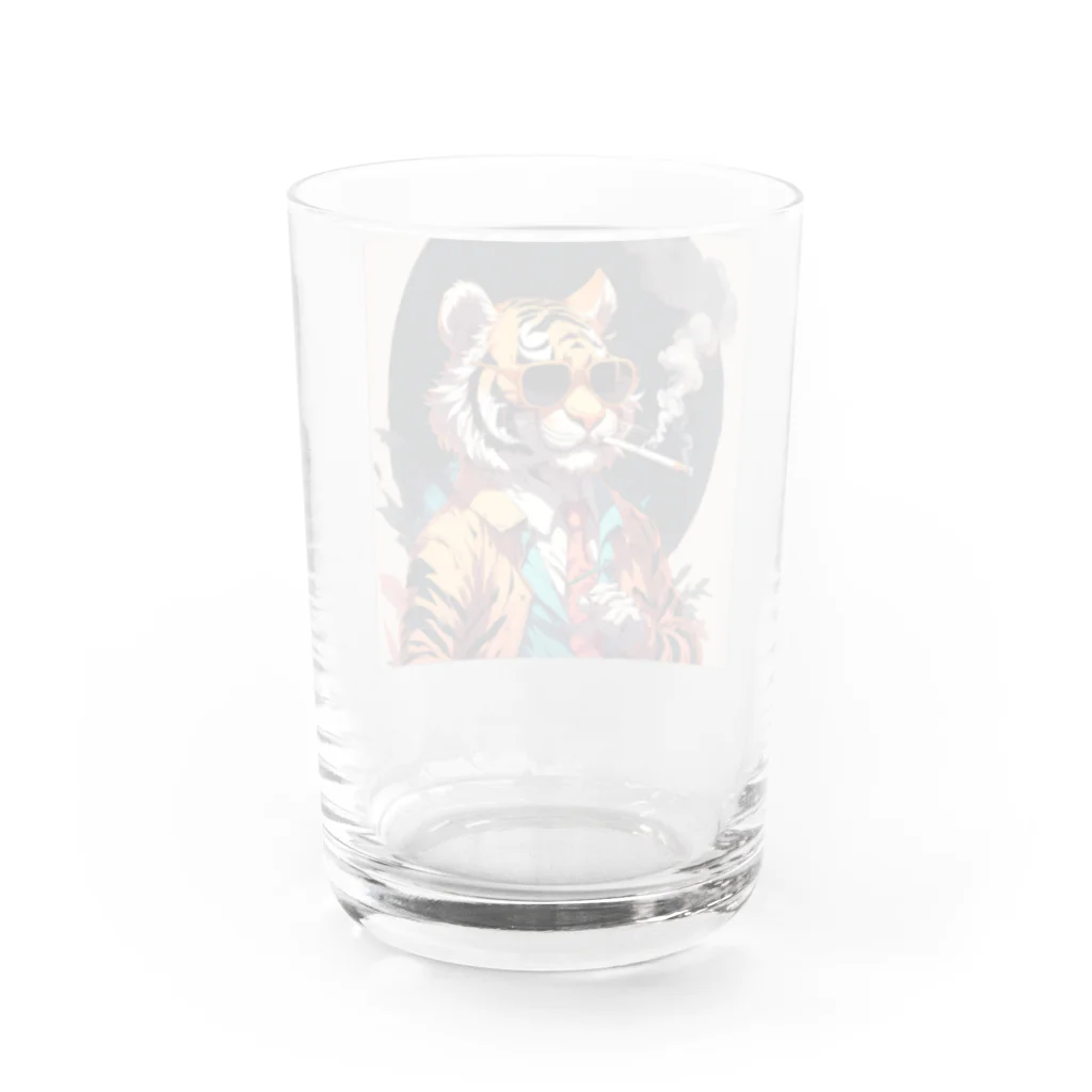 stylish TGのスタイリッシュタイガー Water Glass :back