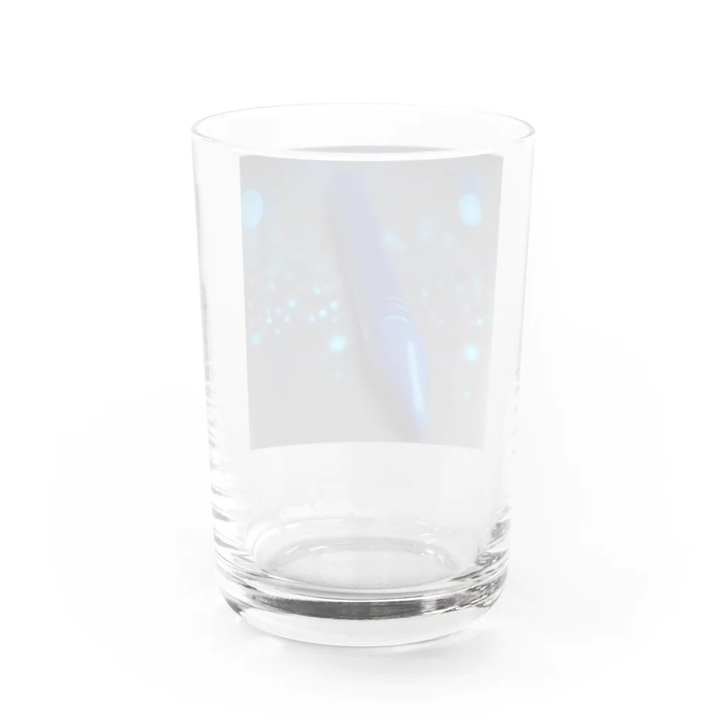 EddieのBlue rocket Water Glass :back