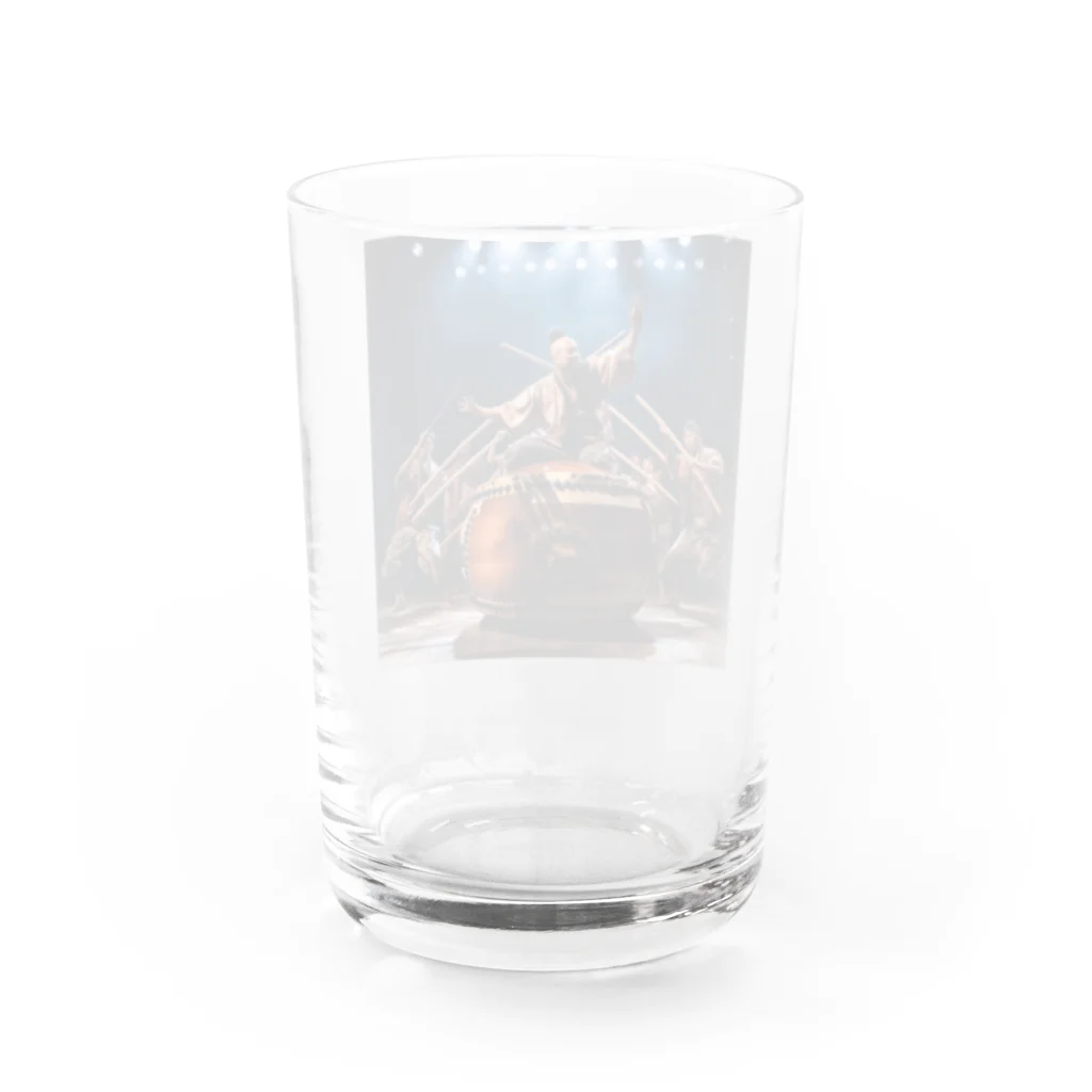 AQUAMETAVERSEの大太鼓の演奏　なでしこ1478 Water Glass :back