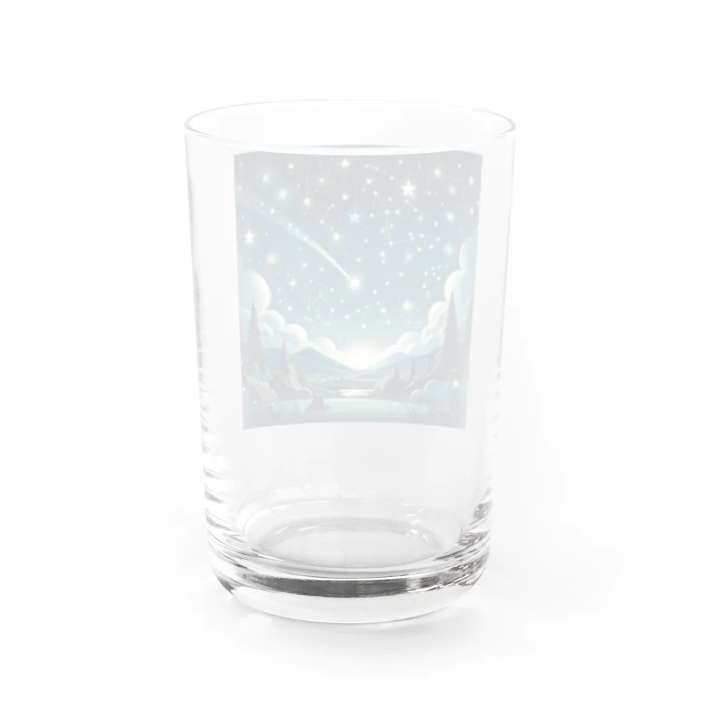 ほっこり絵音舎のほしのおともだち Water Glass :back