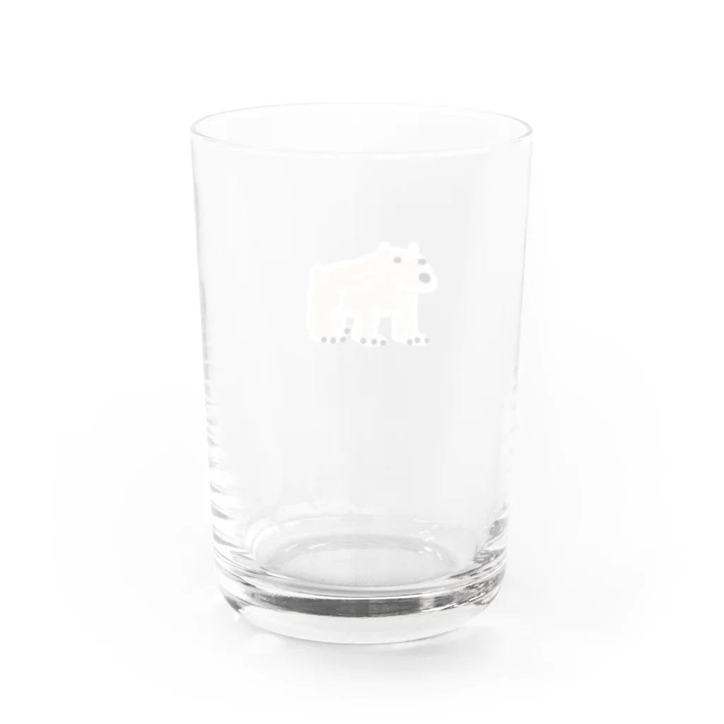 310Bのしろくまどん Water Glass :back