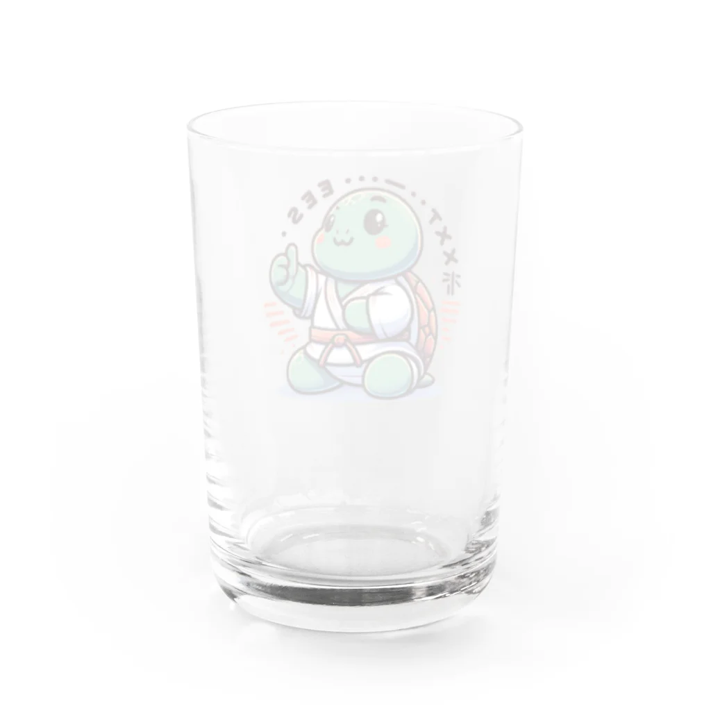 Mushikingの武道カメ Water Glass :back