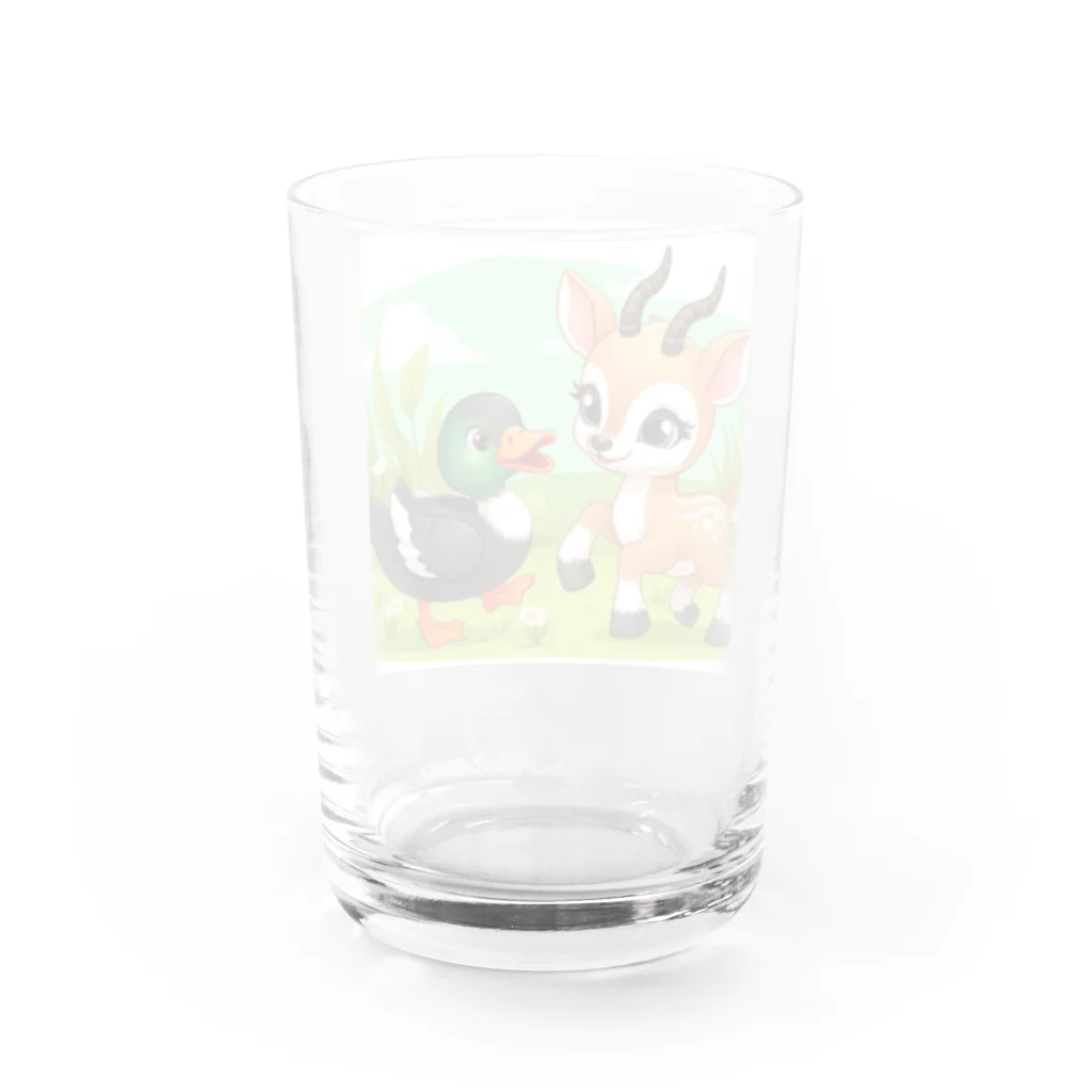 yos-1292583のガモカモグーシー Water Glass :back