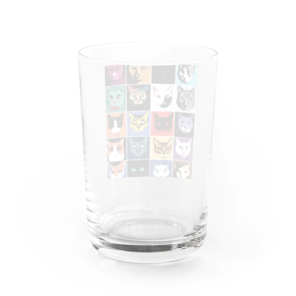 PAC (ポップアートキャット）のPAC (ポップアートキャット) Water Glass :back