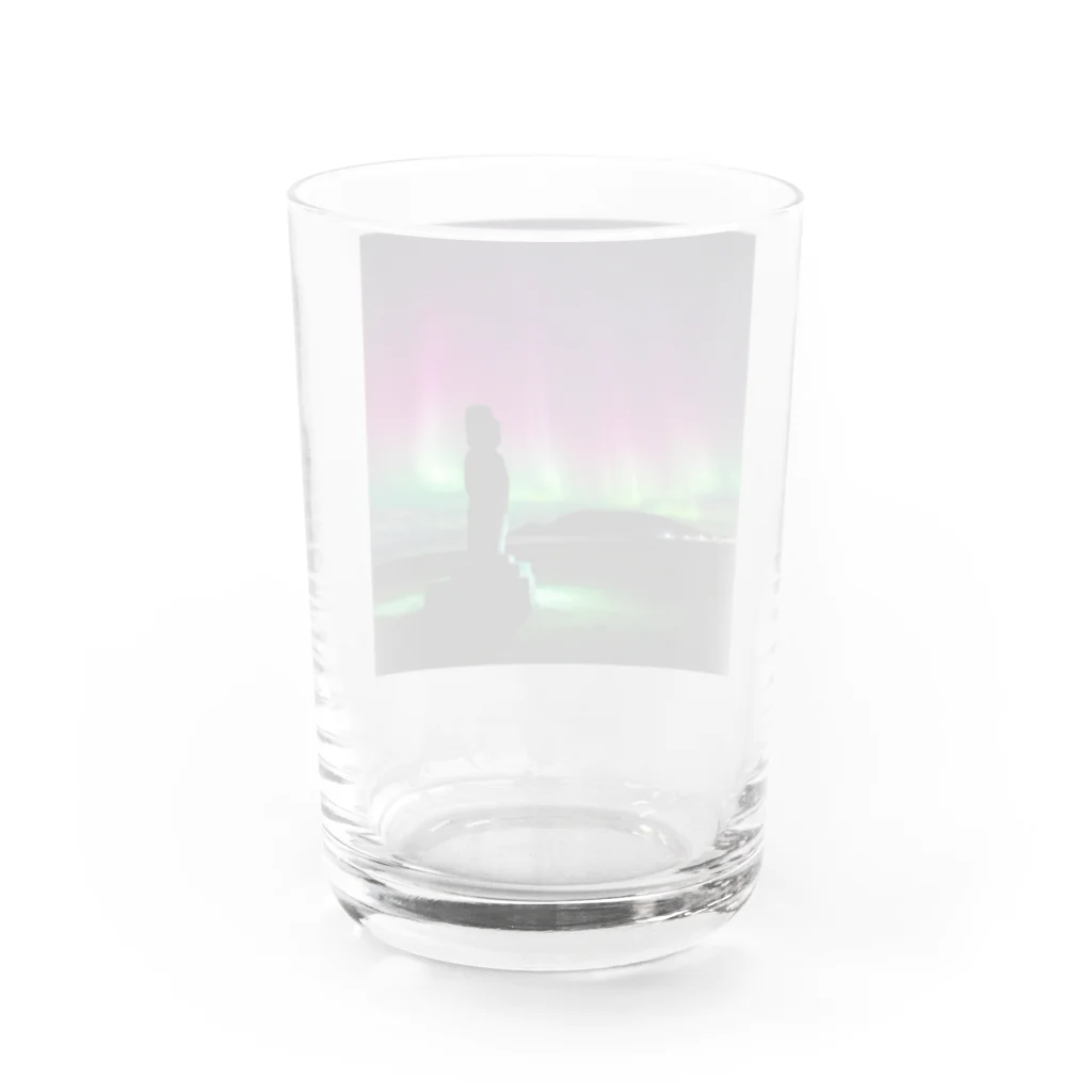 mtbk_bの初めてオーロラを見た巨像 Water Glass :back