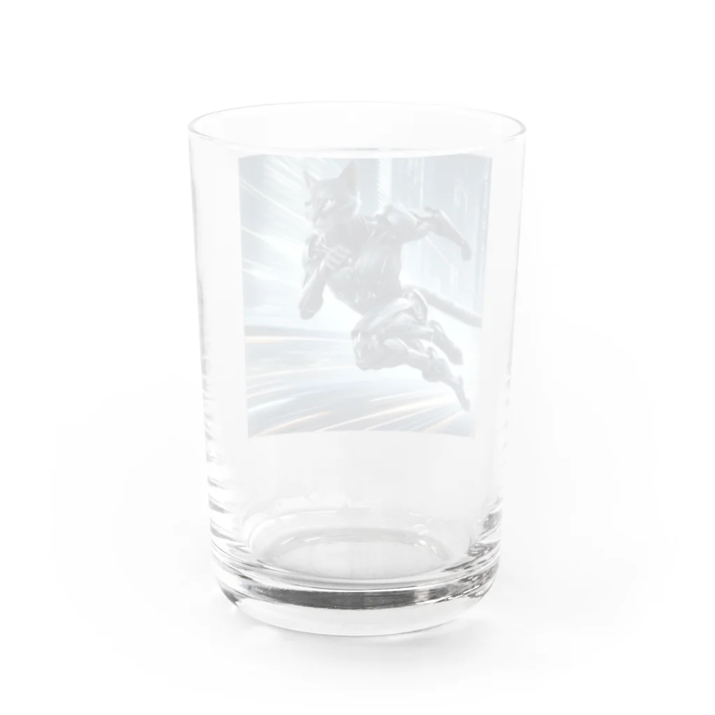 lonely_wolfの閃光を切り裂くチーター・ブレード Water Glass :back