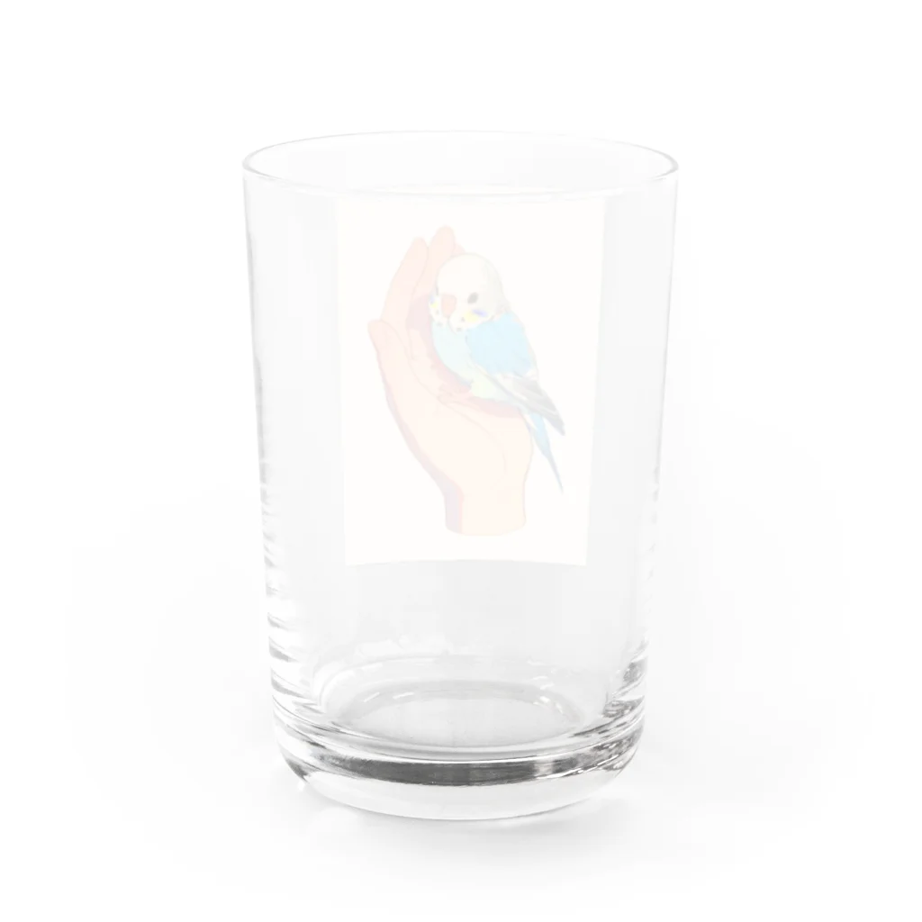 AQUAMETAVERSEの手のひらでおしゃべりセキセイインコの　BLUE PLUM  691 Water Glass :back