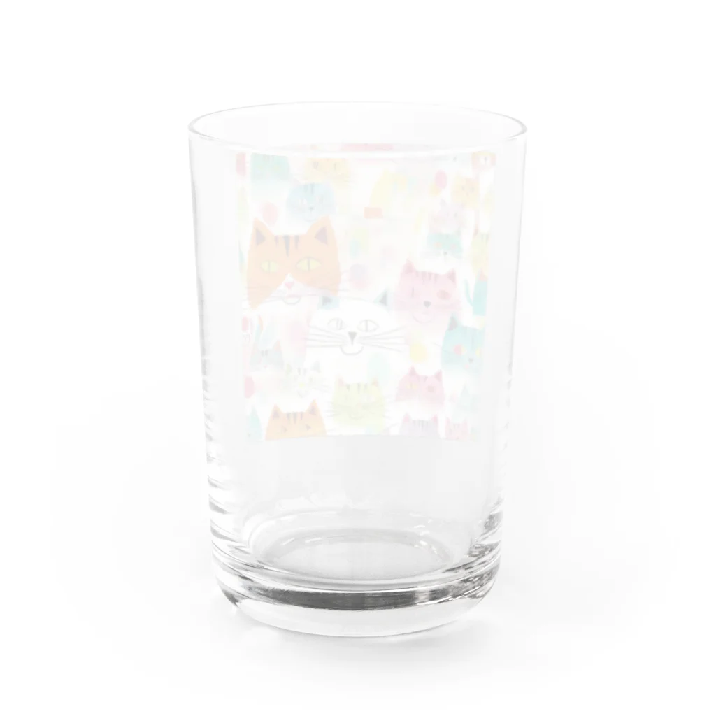 F2 Cat Design Shopのbeloved cats 002 Water Glass :back