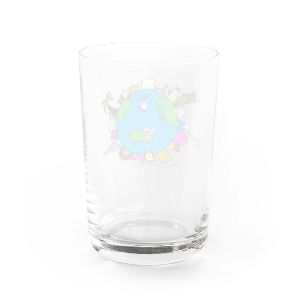 癒しのくまさん「さとしくん」の癒しのくまさん「さとしくん」 Water Glass :back