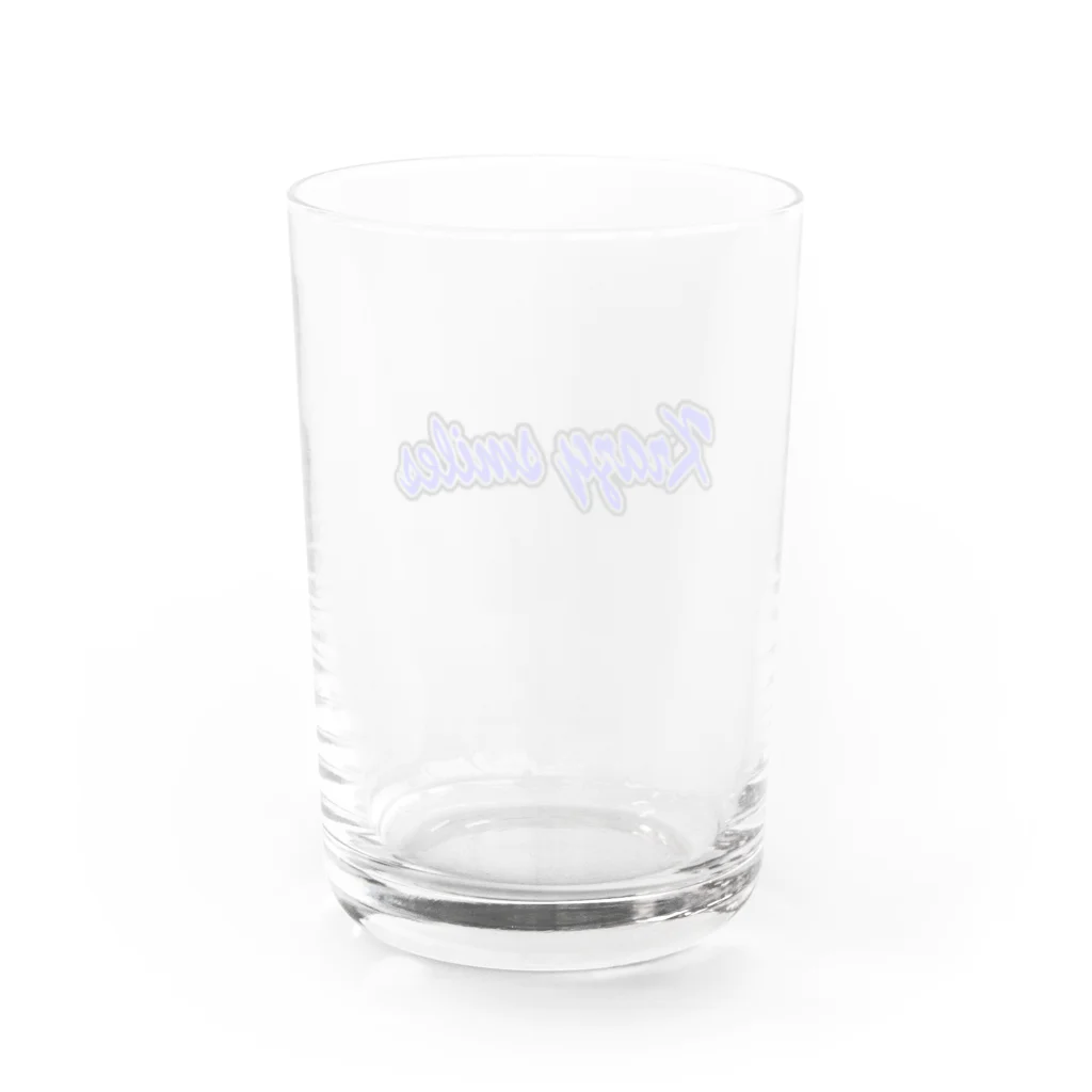 クレイジースマイルズ（公式）のクレスマロゴ青グッズ Water Glass :back