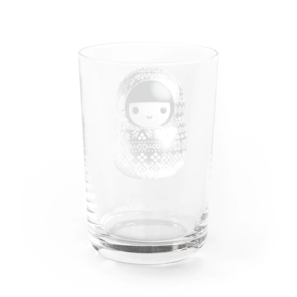 itanki3のアルミホイルこけし Water Glass :back