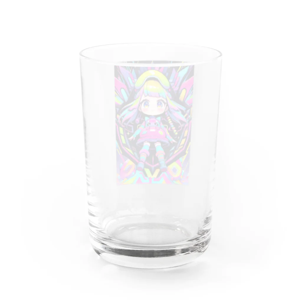 GUMIKOのカラフルな宇宙の冒険Girl Water Glass :back