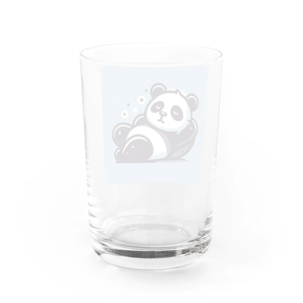 IMAOKA-RYOのふわふわのパンダ Water Glass :back