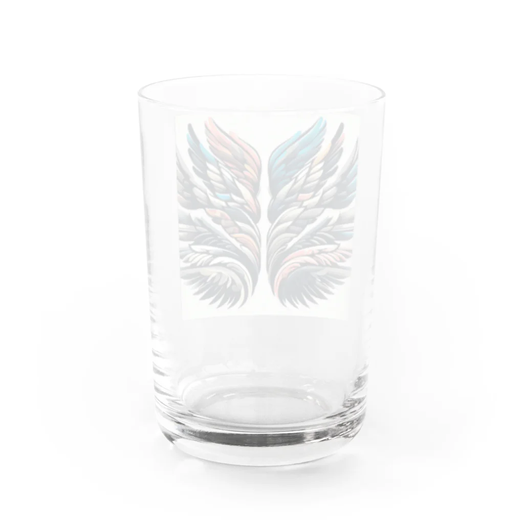 4146-の派手羽 Water Glass :back