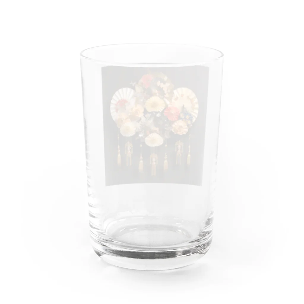 AQUAMETAVERSEの装飾扇　なでしこ1478 Water Glass :back