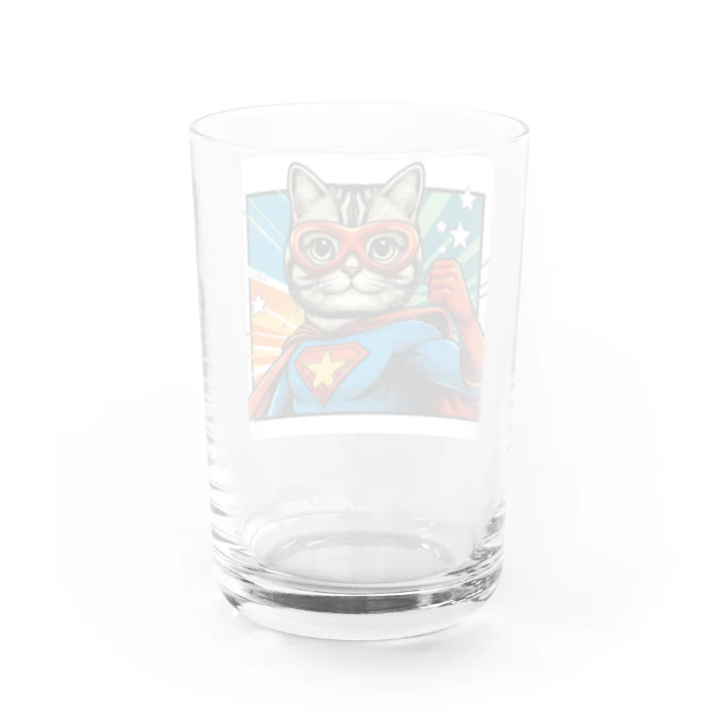 北摂のひとのスーパー猫 Water Glass :back