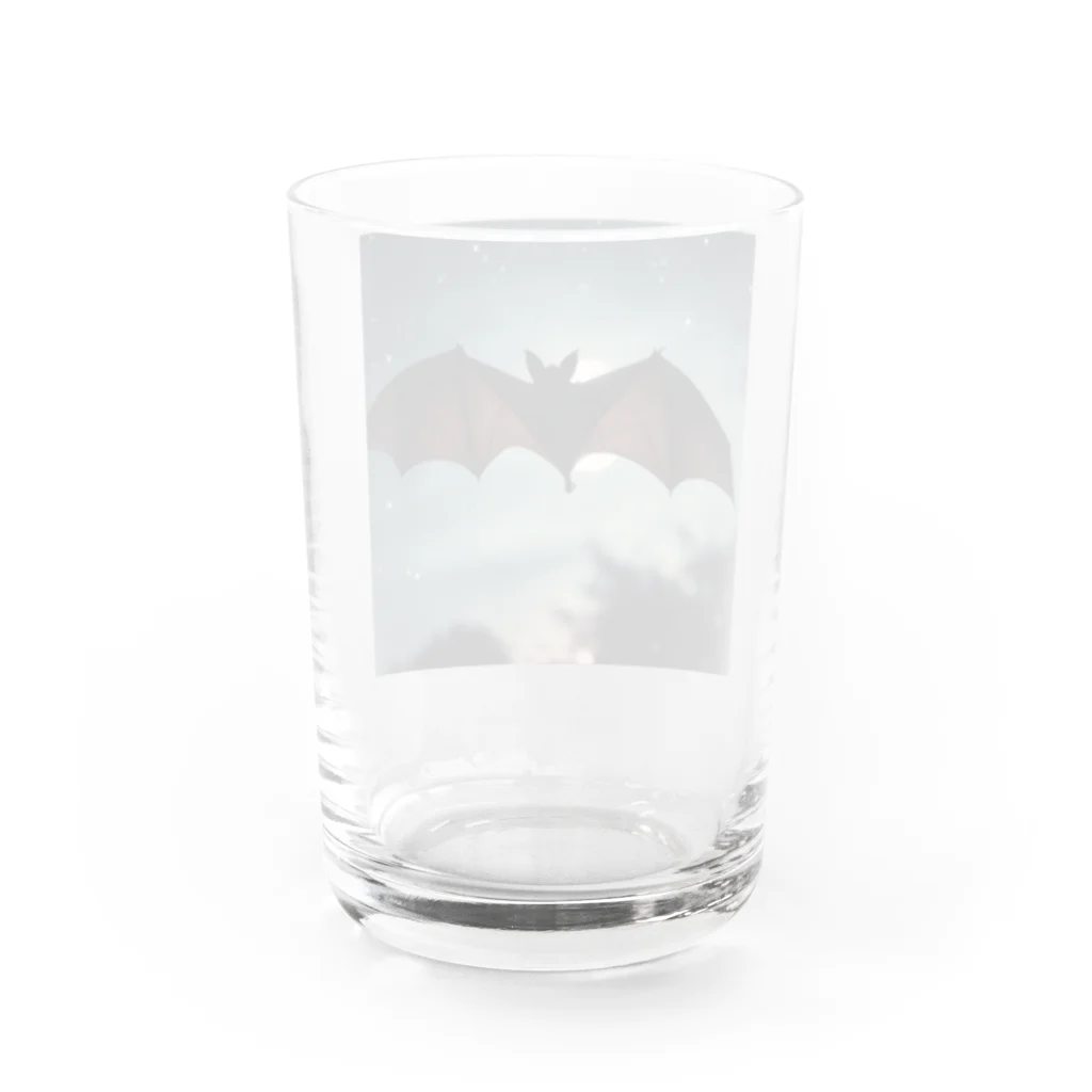 namuhatimanの空を飛ぶコウモリ Water Glass :back