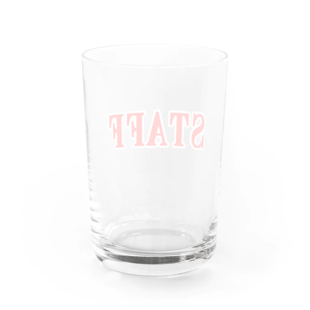 にゃんこ王子のにゃんこ王子 STAFF赤 Water Glass :back