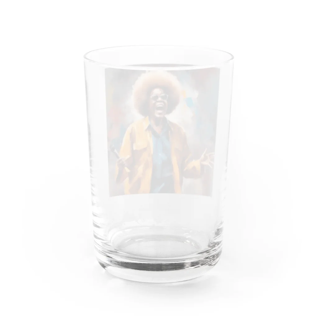 qloのマイクがいらなかったグランマ Water Glass :back