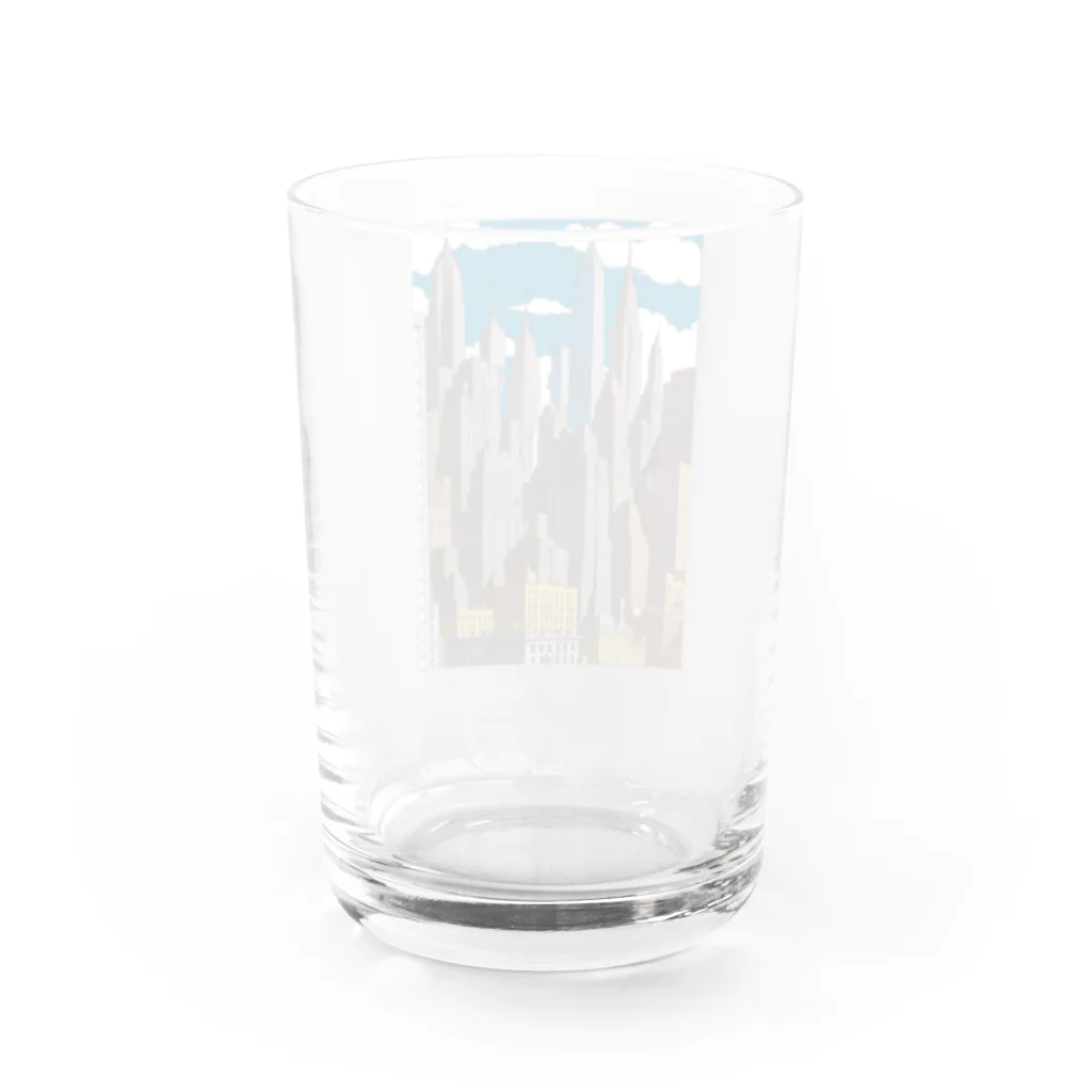 Chop Storeの都会の街並み Water Glass :back