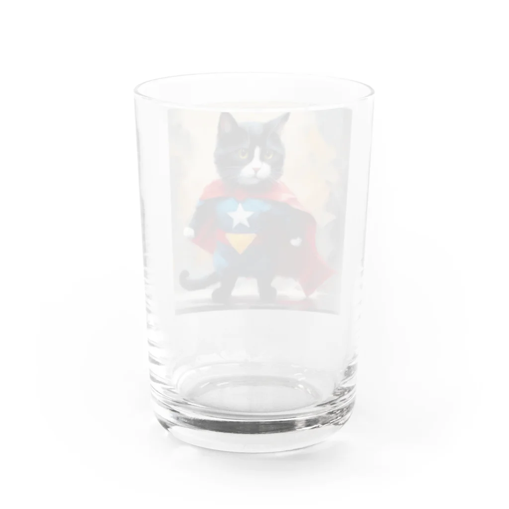 mika amanogawaのスーパーヒーロー Water Glass :back