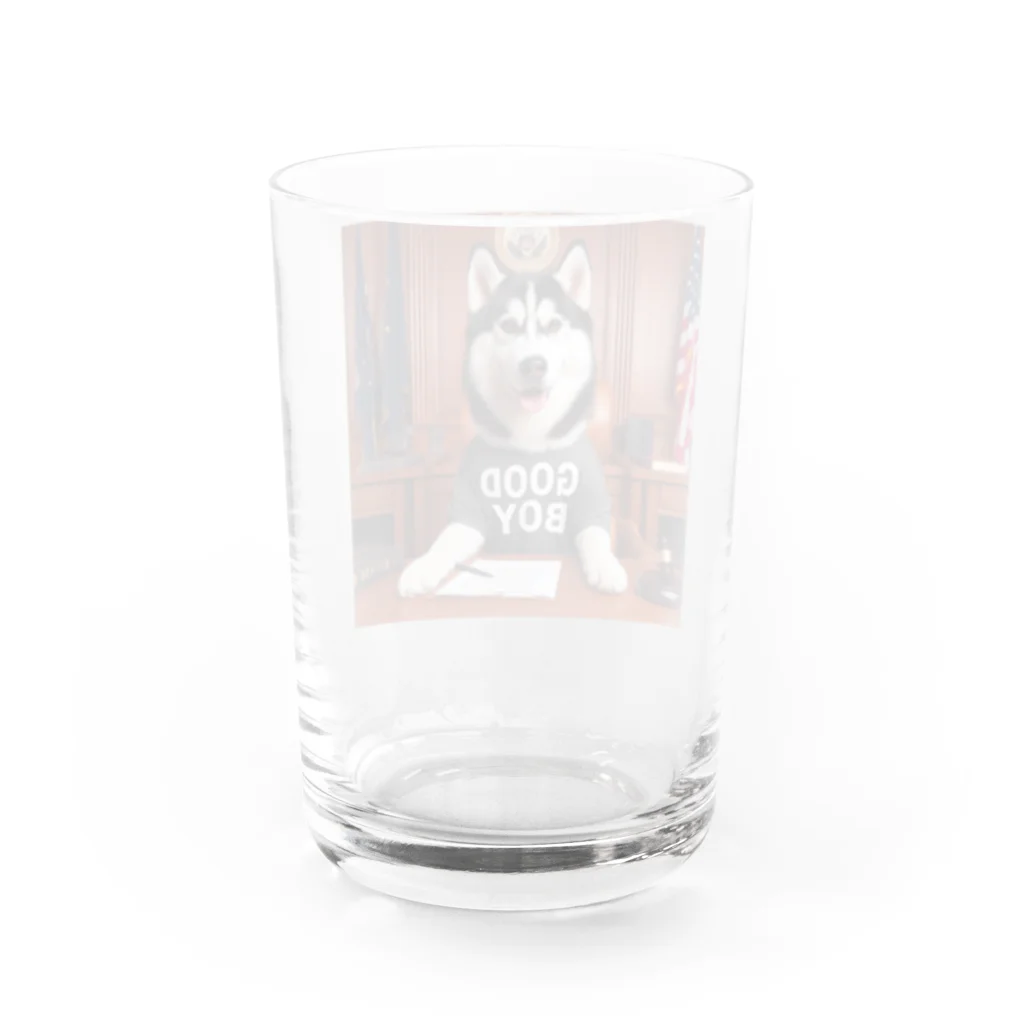 qloのGOOD BOY大統領 Water Glass :back