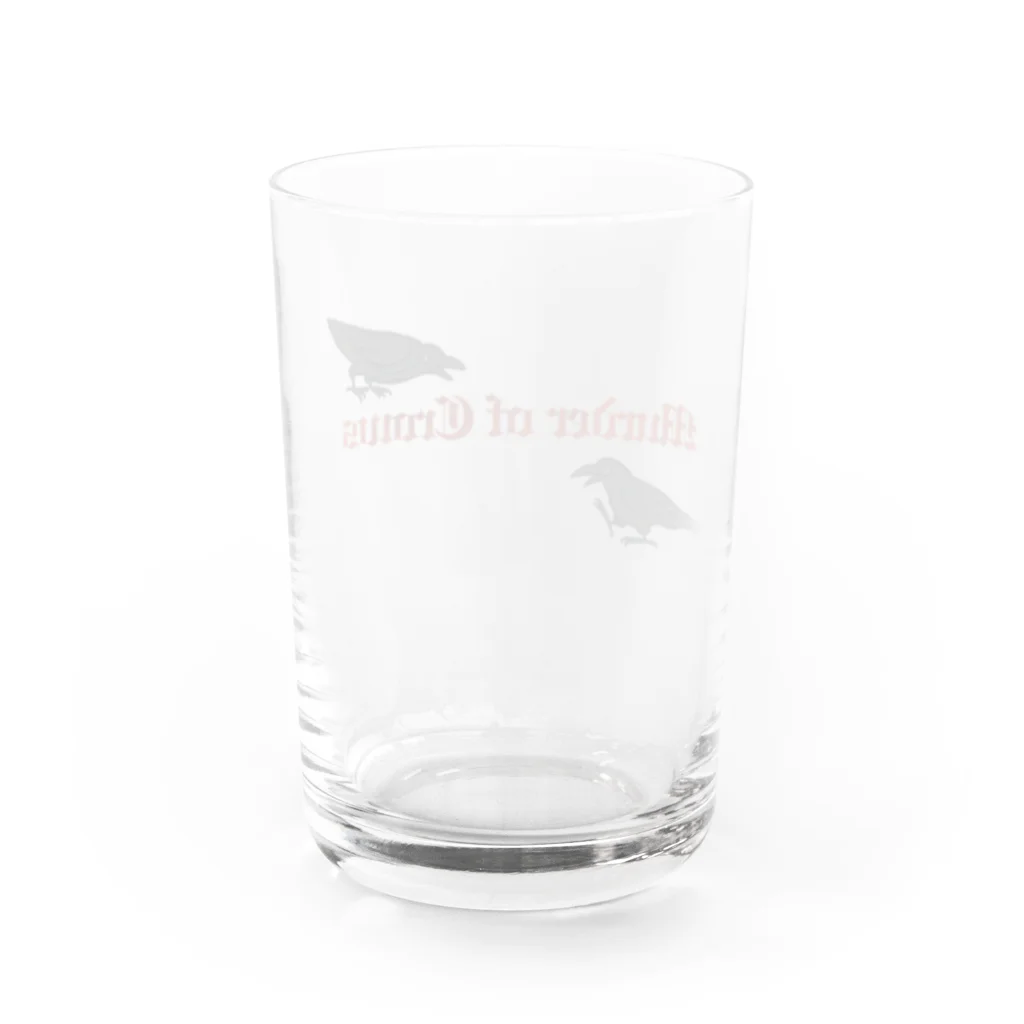 Yellow_SparrowのMurder of Crows Water Glass :back