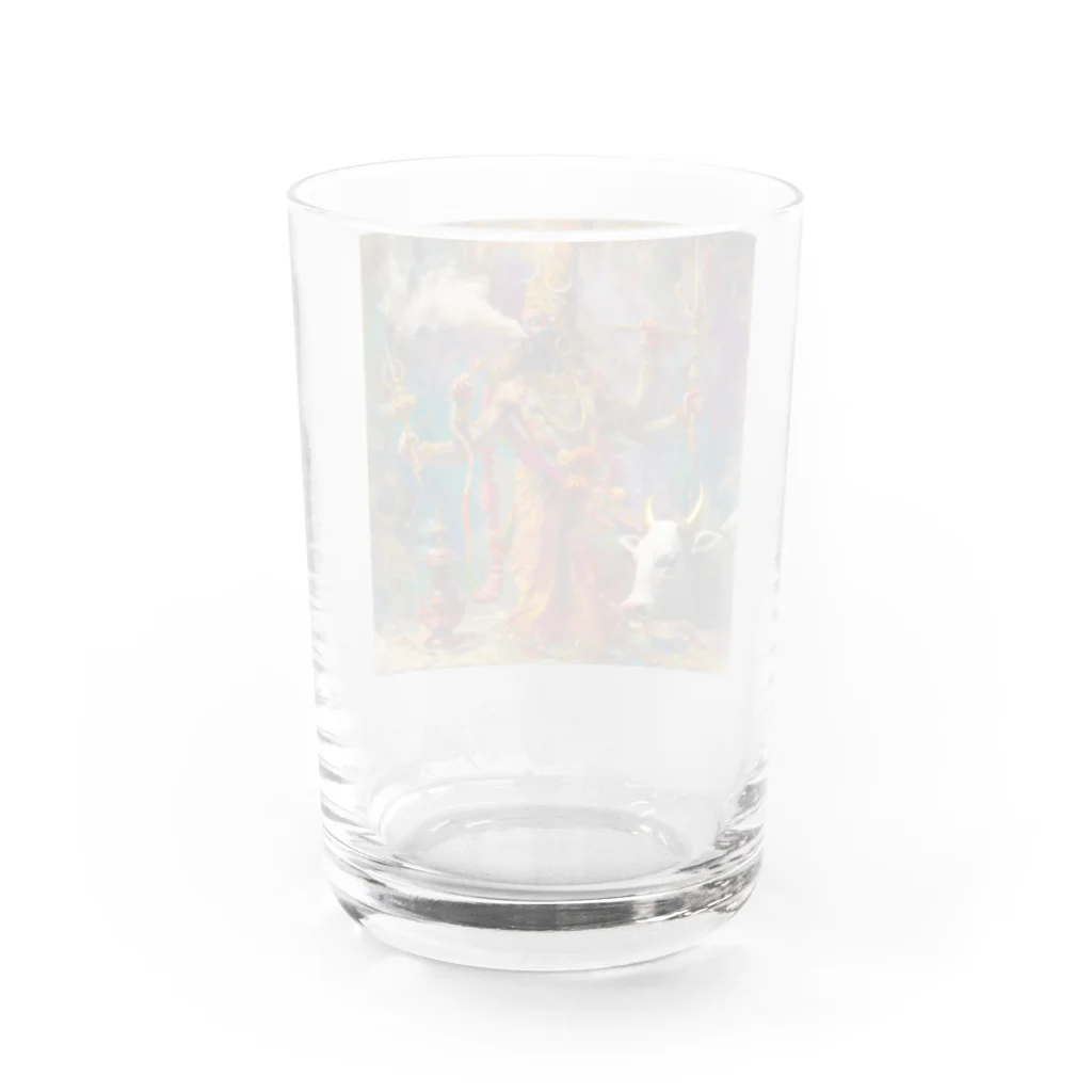 シーシャ美術館のシーシャを吸うシヴァ神 Water Glass :back