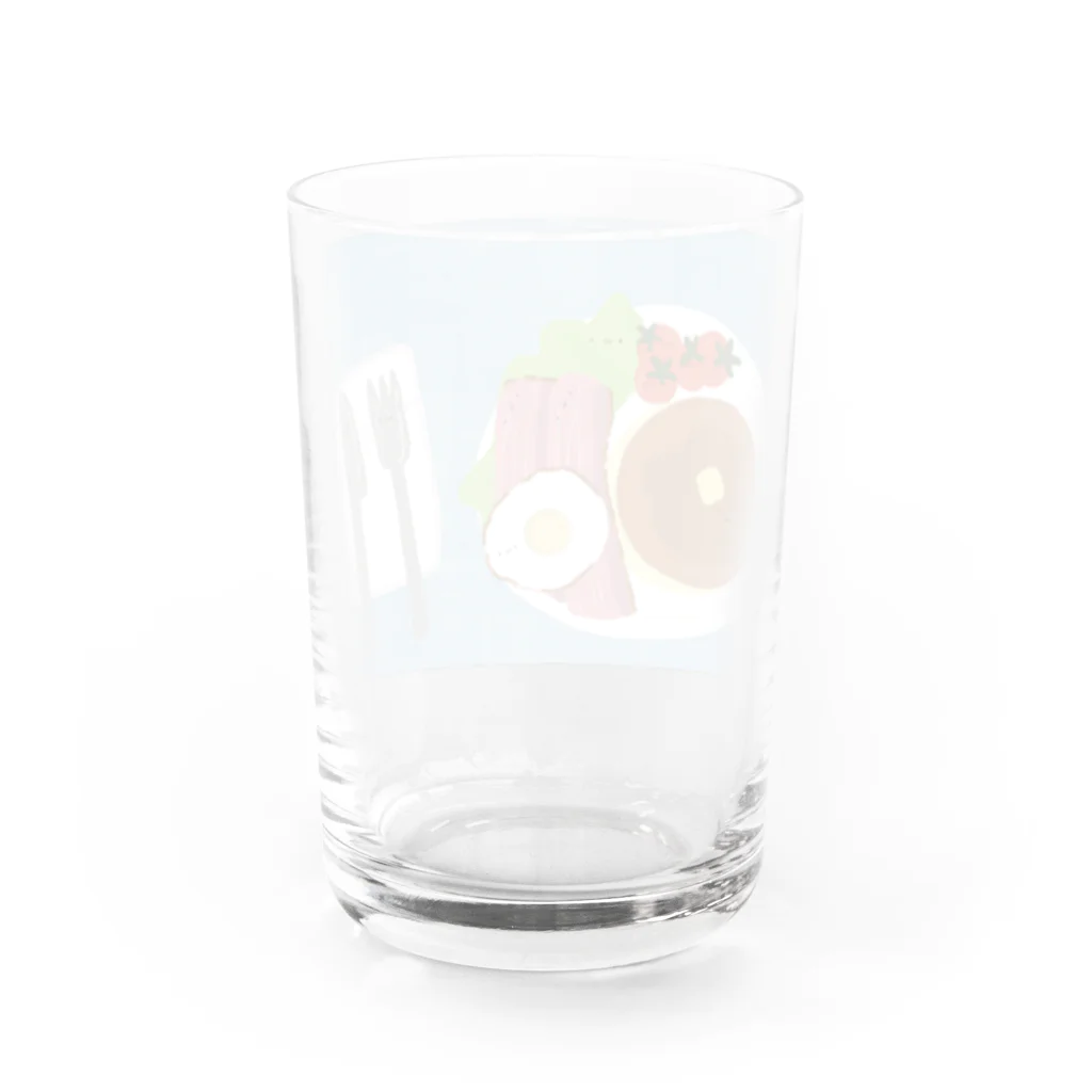 ささき牧場店の朝食ズ Water Glass :back