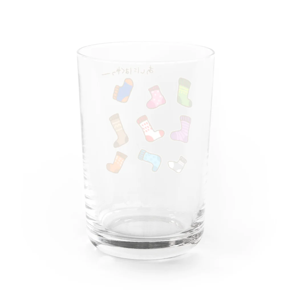 Siderunの館 B2の画伯チックな靴下 Water Glass :back