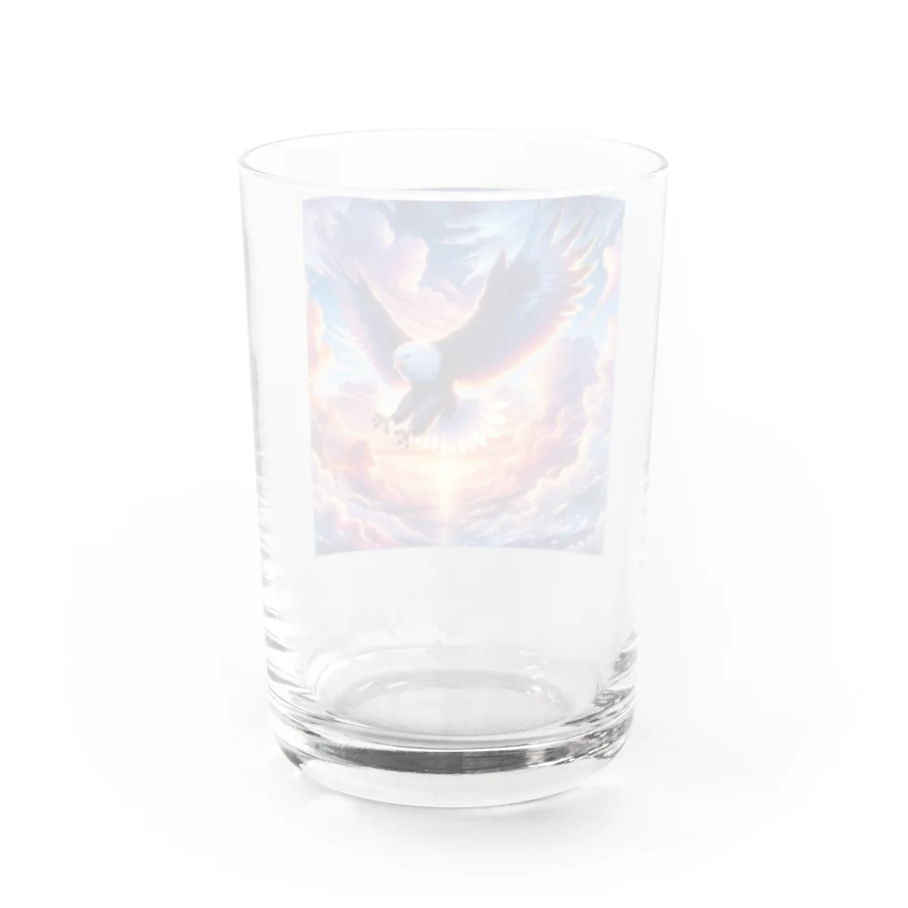 creatoonの空と大鷹 Water Glass :back