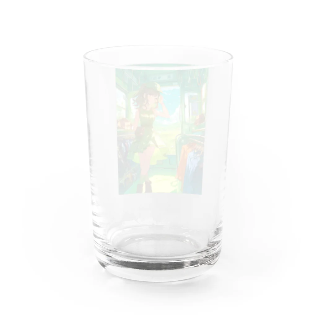 シロクマペンギンのトレインアパレルショップ Water Glass :back