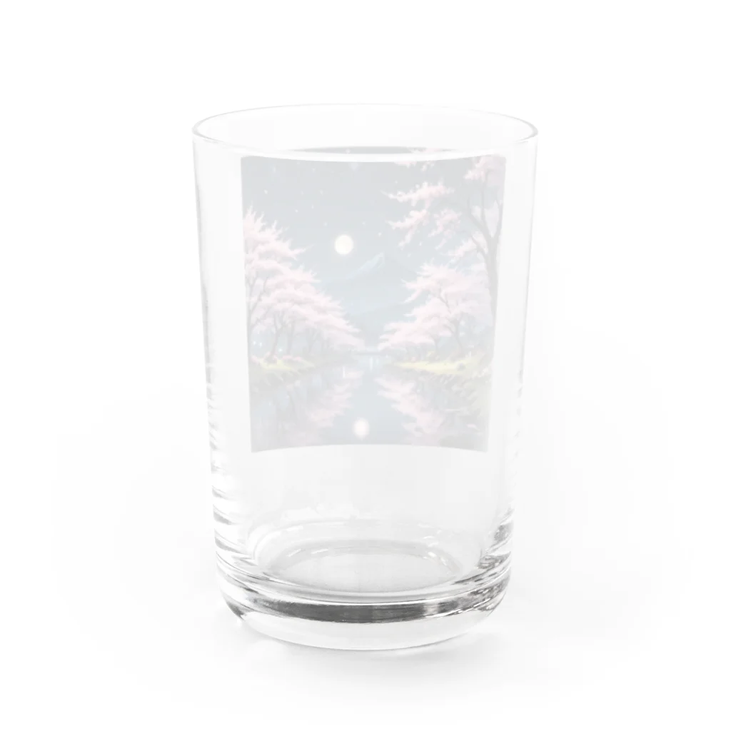 君に決めた！の桜 Water Glass :back