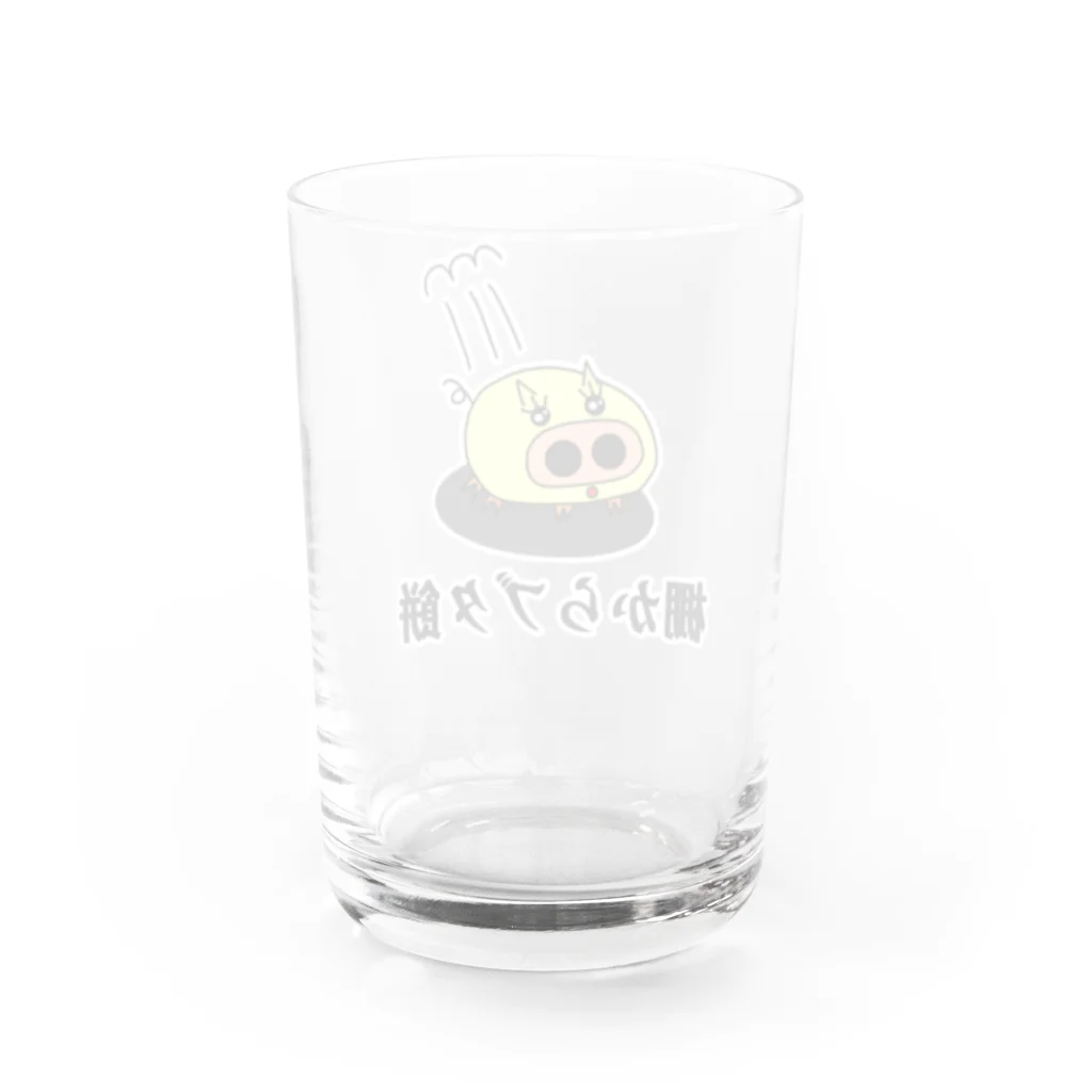 にゃんこ王子のにゃんこ王子 棚からブタ餅 Water Glass :back