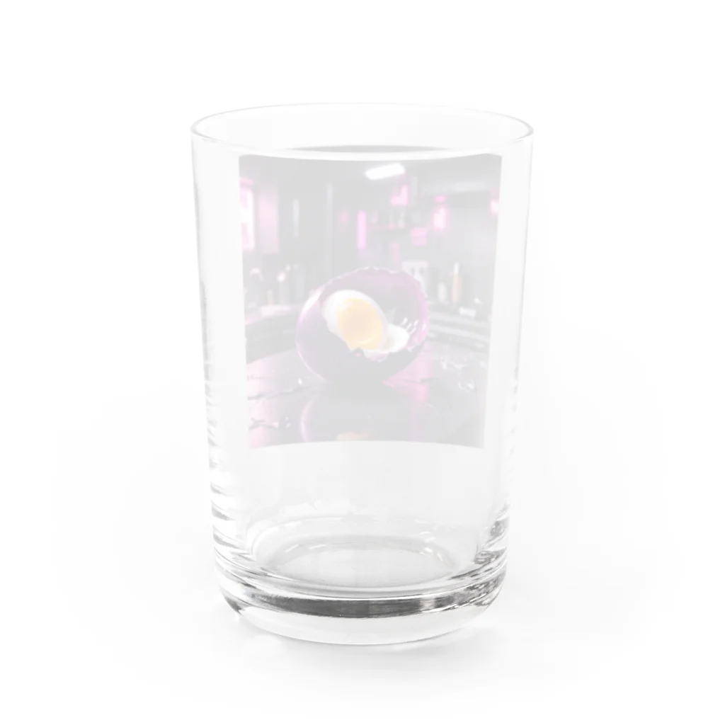 エイリアンストアの宇宙人が作ったゆで卵 Water Glass :back