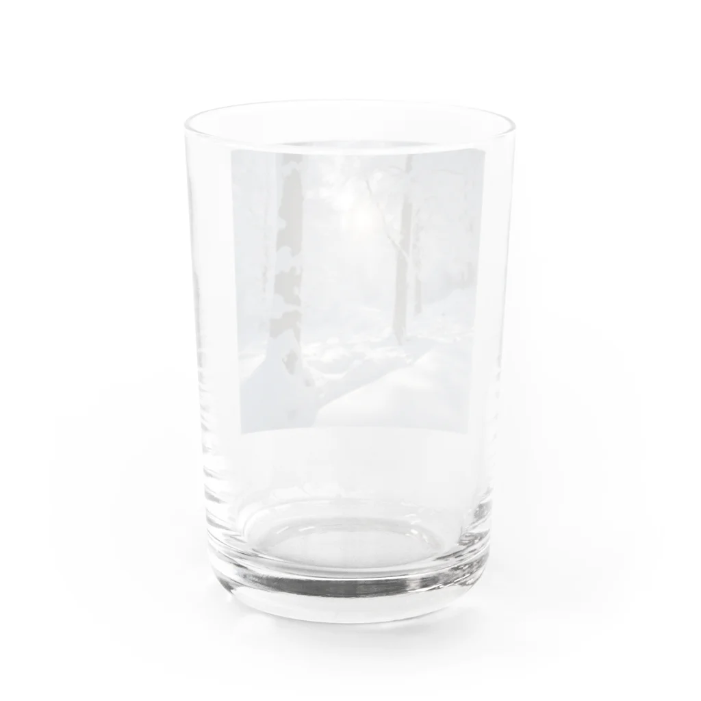 Atrantickの美しい雪景色グッズ Water Glass :back