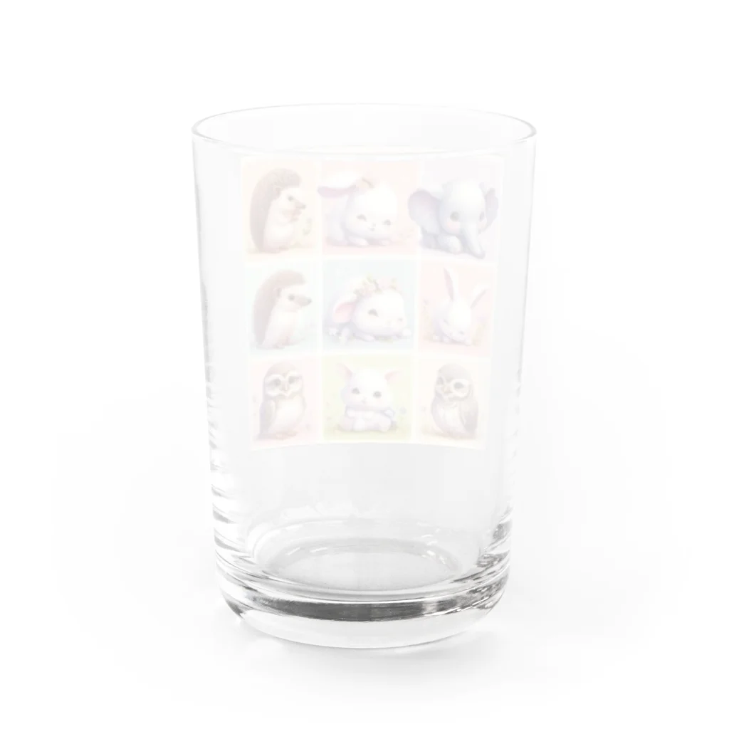 morito-suzuriのもりのなかまたち Water Glass :back