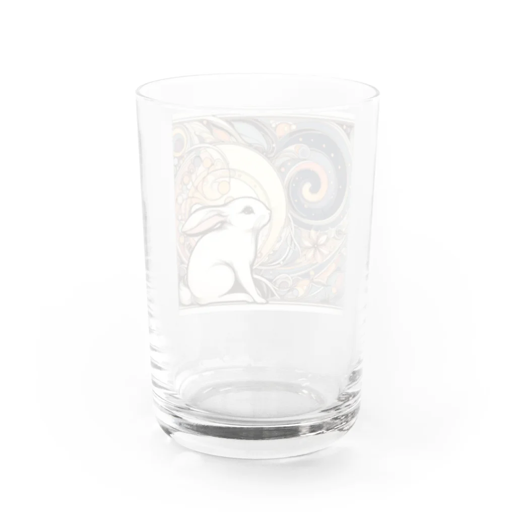 tearai-ugaiのヌーボーウサギ Water Glass :back