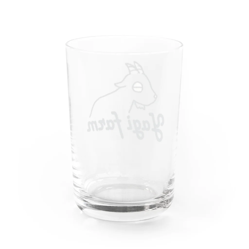 八木観光農園グッズストア🐐のやぎ家のやぎさん Water Glass :back