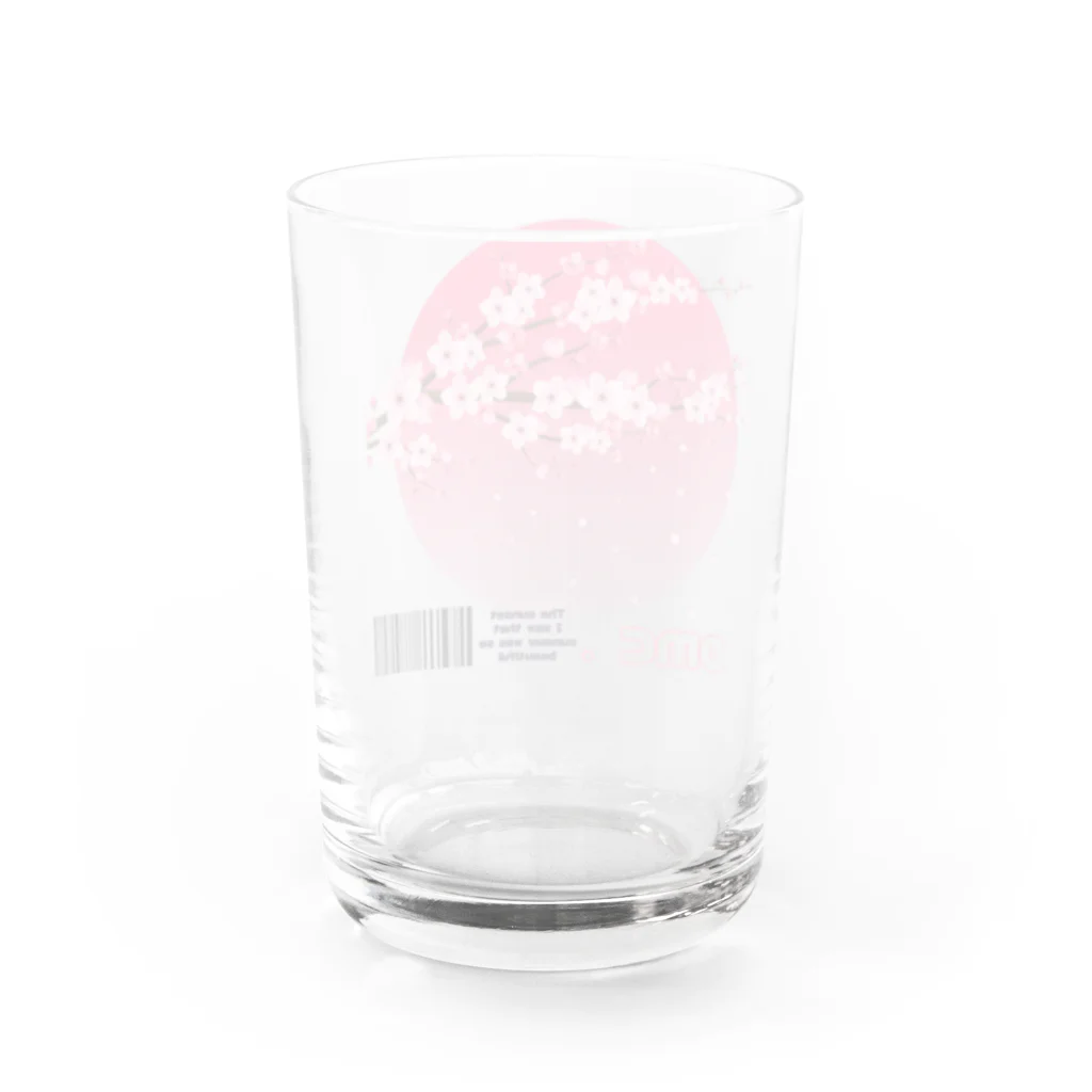 おもちショップのさくら Water Glass :back