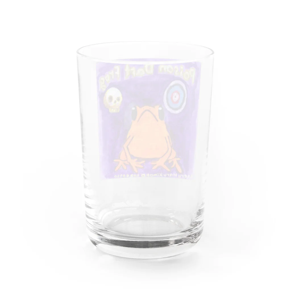 かえるはるきのこ（RURUKO)のモウドクフキヤガエル Water Glass :back