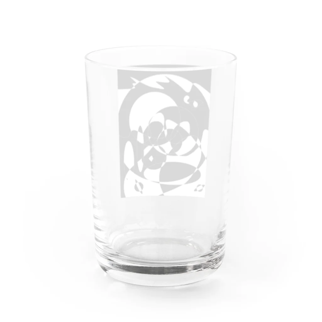 Raitaaa-Reeの黒色世界 Water Glass :back