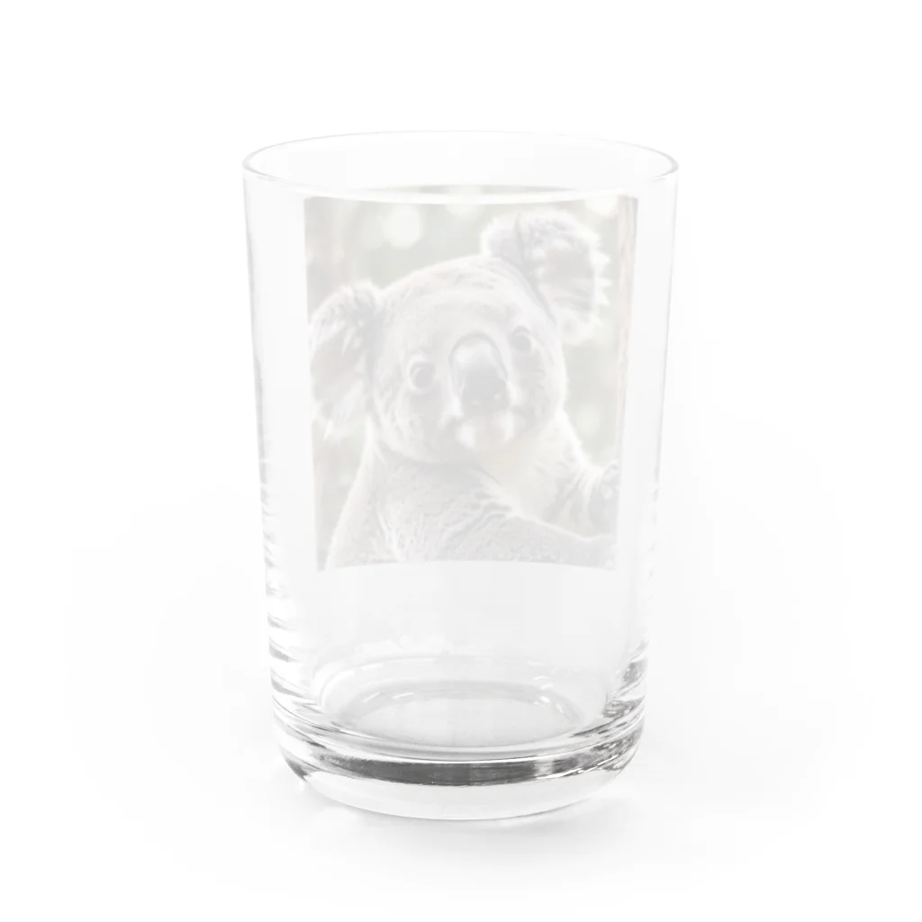 popchokobiのコアラ Water Glass :back